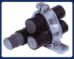 Trefoil Clamp holding 3 cables - image